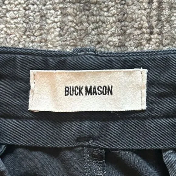 Buck Mason Baja Twill Field Chino Pant, Black, Size 32 - Picture 8 of 8